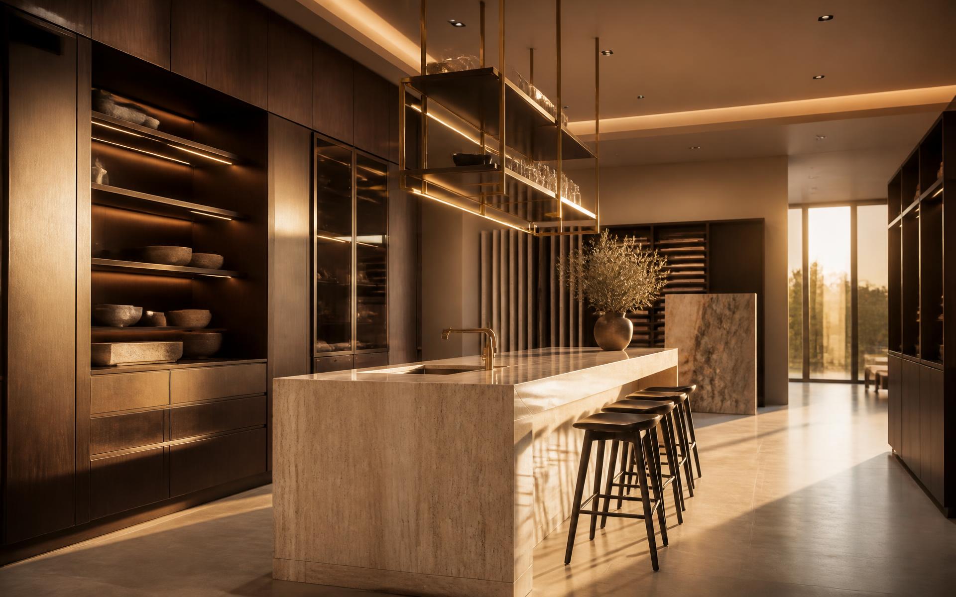 Velora showroom in Abu Dhabi at golden hour